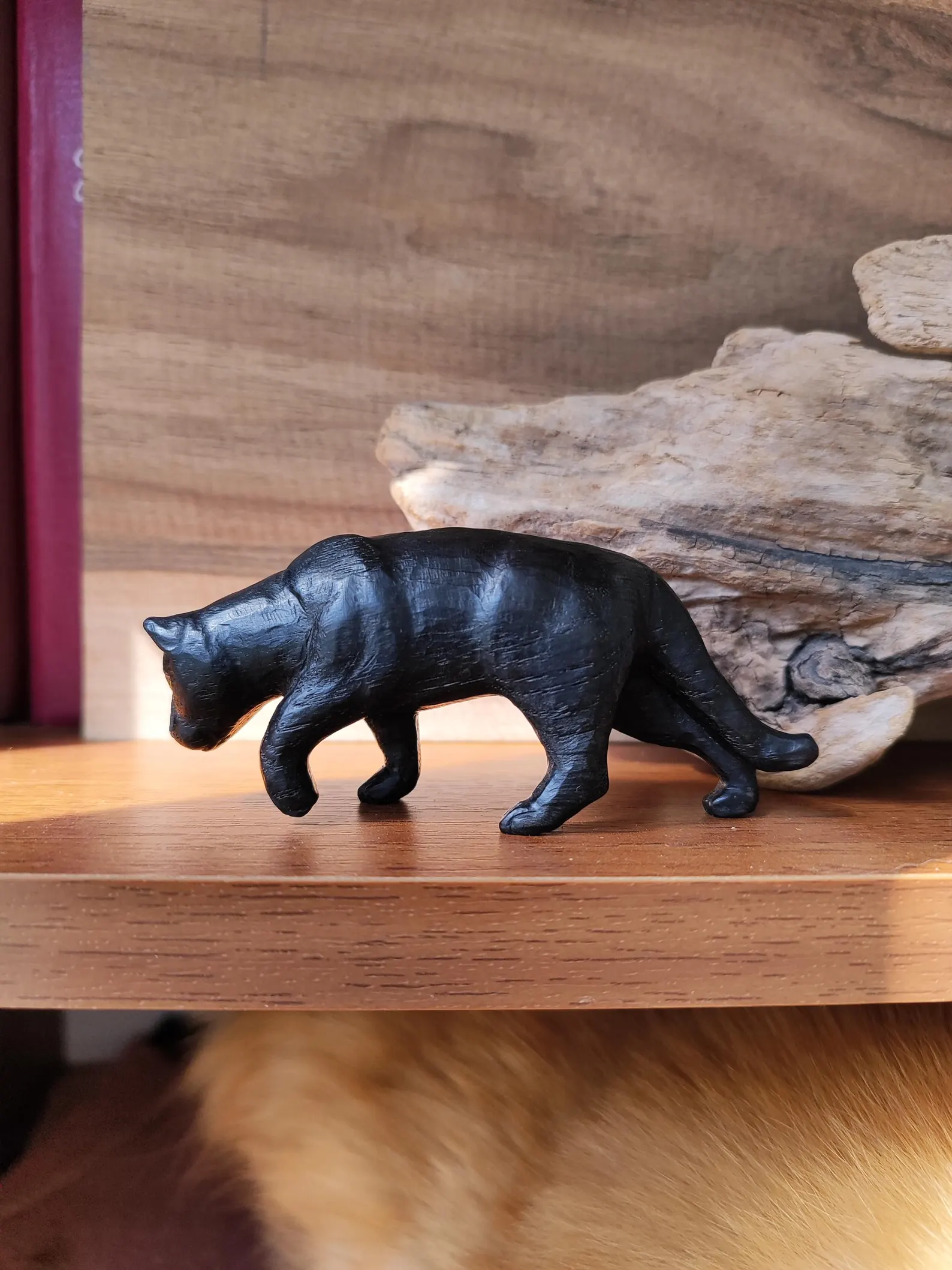 Black panther sculpture